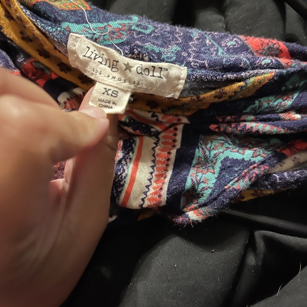 Living doll colorful dress.